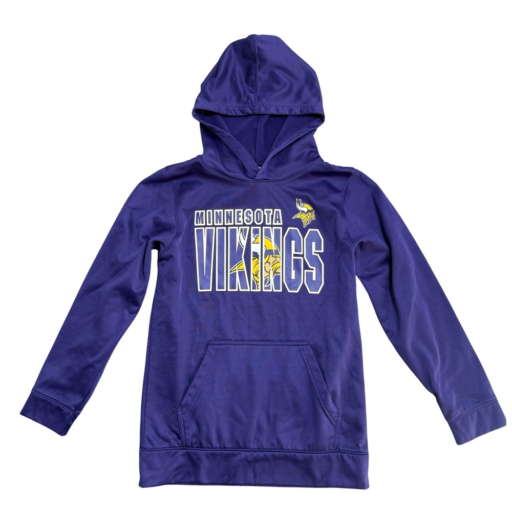 Minnesota Vikings Hoodie Youth 16 Purple NFL Football‎ Sweatshirt Team Apparel